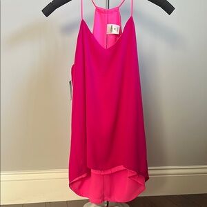 NWT! Express Vibrant Pink Reversible Sleeveless Top
